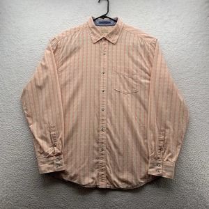 Tommy Bahama Jeans Shirt Mens XL XLarge‎ Stripe Dot Preppy Casual Tropical Dad
